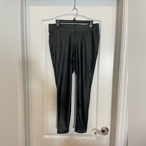Torrid black pleather leggings size 0x